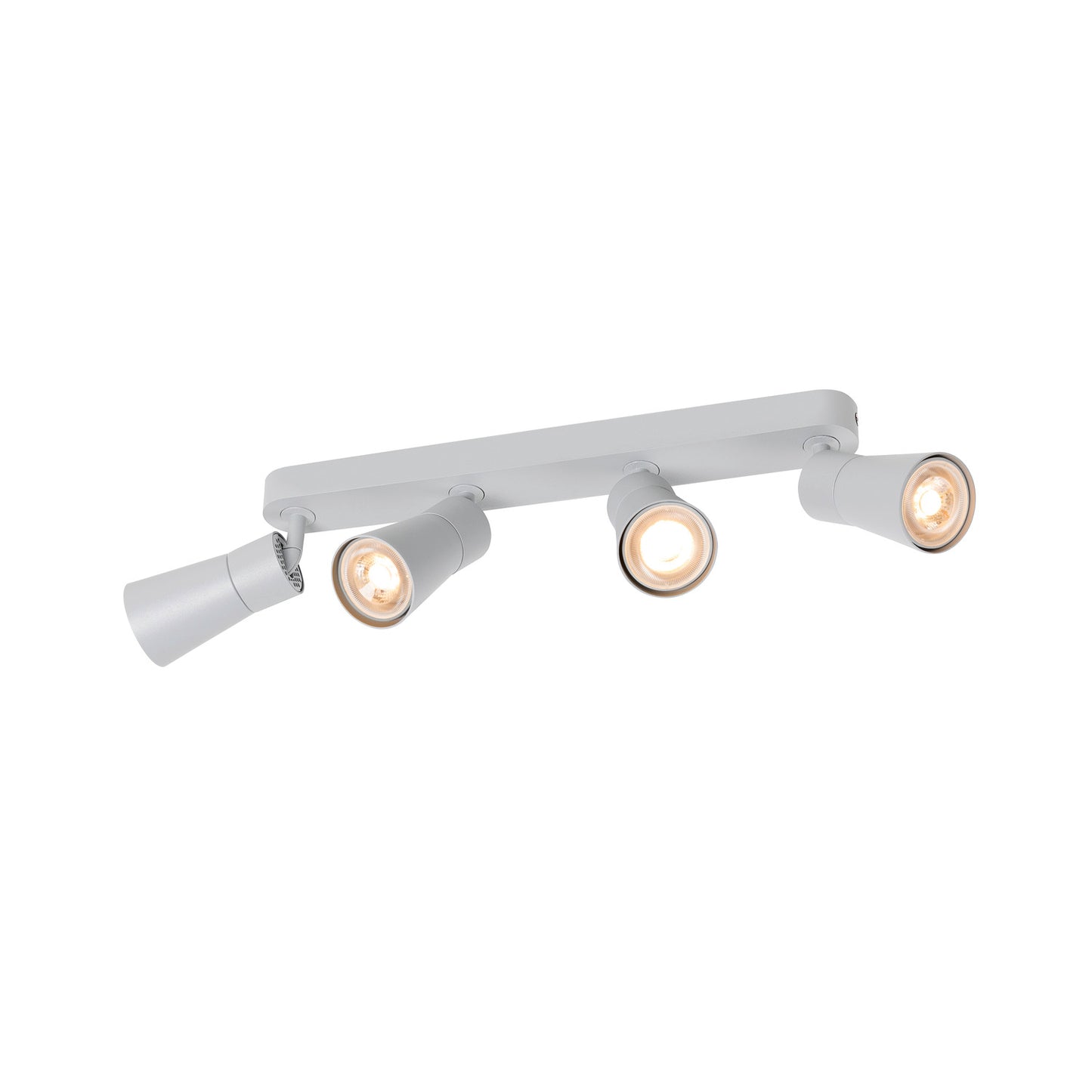 PURI 2.0 Cone, Wand- und Deckenaufbauleuchte, long, 4 x max. 6 W GU10, grau