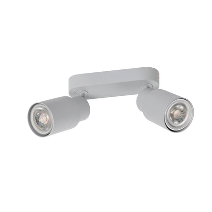 PURI 2.0 Tube, Wand- und Deckenaufbauleuchte, long, 2 x max. 6 W GU10, grau