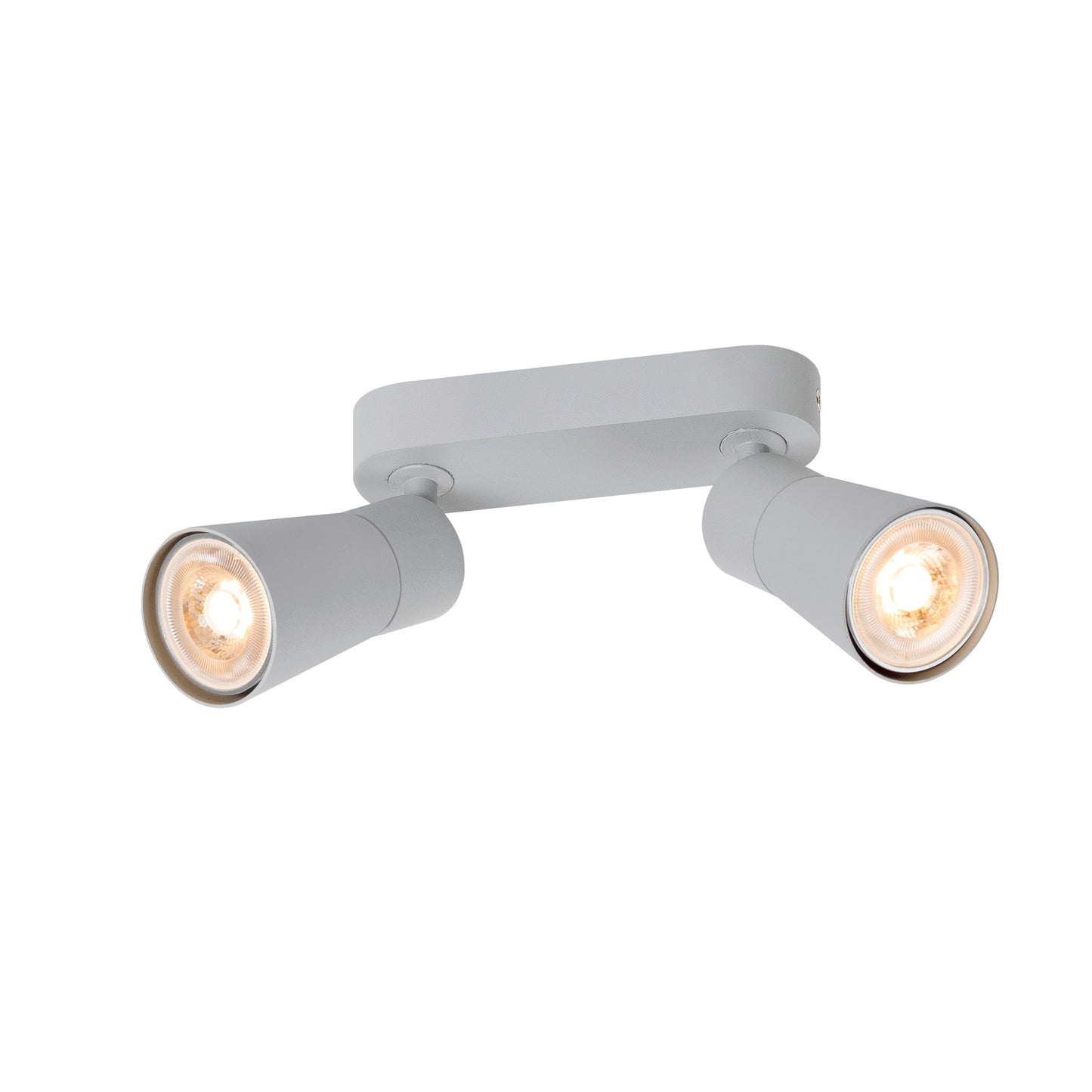 PURI 2.0 Cone, Wand- und Deckenaufbauleuchte, long, 2 x max. 6 W GU10, grau
