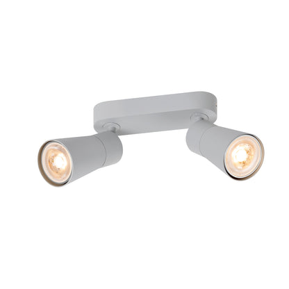 PURI 2.0 Cone, Wand- und Deckenaufbauleuchte, long, 2 x max. 6 W GU10, grau