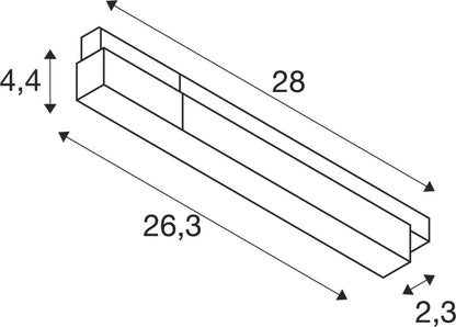 48V SYSTEM, Intrack LED Treiber, 48VDC, 200 W, DALI Wireless integriert Casambi zu DALI Modul, Klemme für 220-240V Anschlusskabel, Kabelkammer, schwarz