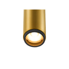 GRIP! S, 1~ Spot, zylindrisch, 3000 K, 11 W, PHASE, 29°, gold / schwarz