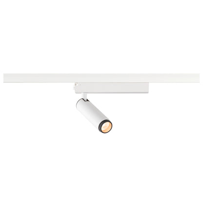 GRIP! S, 1~ Spot, zylindrisch, 2000-3000 K, 11 W, Dim-to-Warm, PHASE, 29°, weiß / schwarz