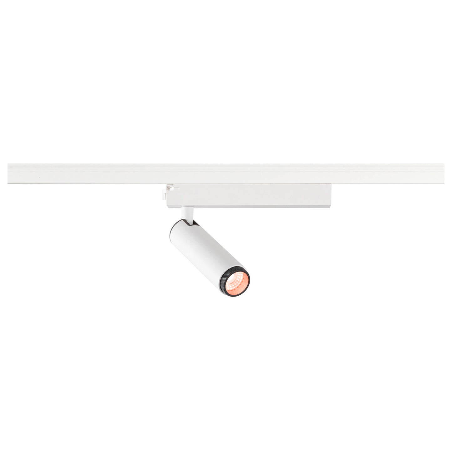 GRIP! S, 1~ Spot, zylindrisch, 2000-3000 K, 11 W, Dim-to-Warm, PHASE, 29°, weiß / schwarz