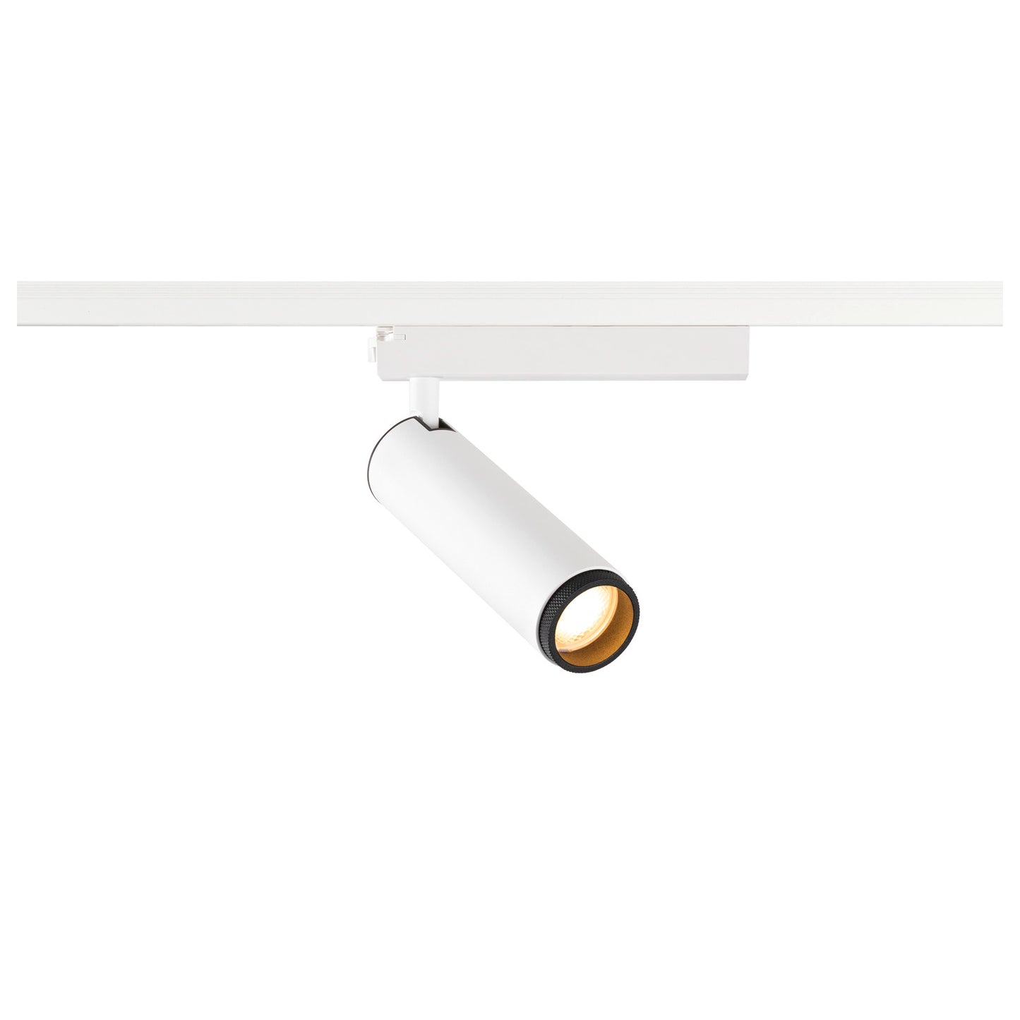 GRIP! M, 1~ Spot, zylindrisch, 2000-3000 K, 15 W, Dim-to-Warm, PHASE, 42°, weiß / schwarz