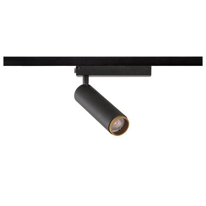 GRIP! M, 1~ Spot, zylindrisch, 2000-3000 K, 15 W, Dim-to-Warm, PHASE, 42°, schwarz / gold