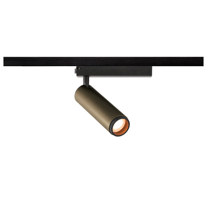 GRIP! M, 1~ Spot, zylindrisch, 2000-3000 K, 15 W, Dim-to-Warm, PHASE, 42°, bronze / schwarz