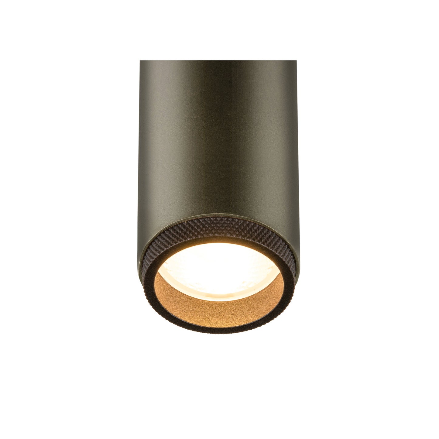 GRIP! M, 1~ Spot, zylindrisch, 2000-3000 K, 15 W, Dim-to-Warm, PHASE, 42°, bronze / schwarz