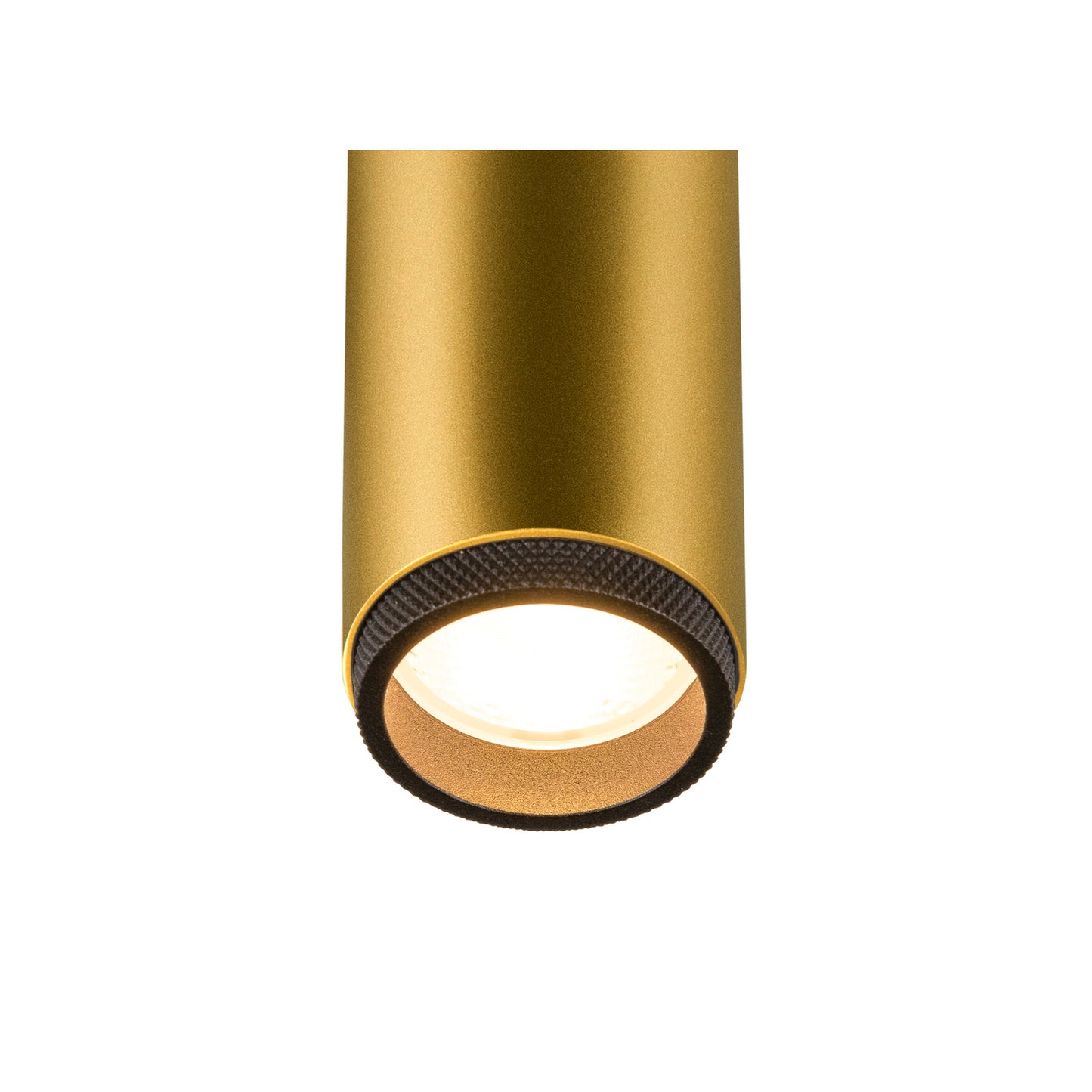 GRIP! M, 1~ Spot, zylindrisch, 2000-3000 K, 15 W, Dim-to-Warm, PHASE, 42°, gold / schwarz