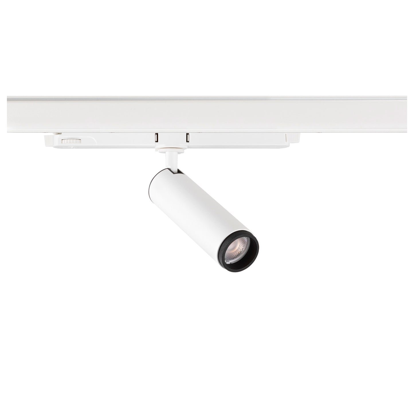 GRIP! M, 3~ Spot, zylindrisch, 2000-3000 K, 15 W, DALI, Dim-to-Warm, Touch, 42°, weiß / schwarz