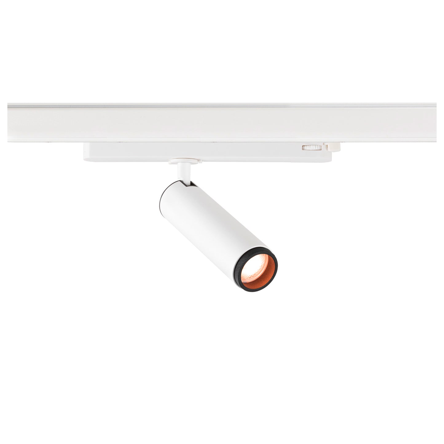 GRIP! M, 3~ Spot, zylindrisch, 2000-3000 K, 15 W, Dim-to-Warm, PHASE, 42°, weiß / schwarz