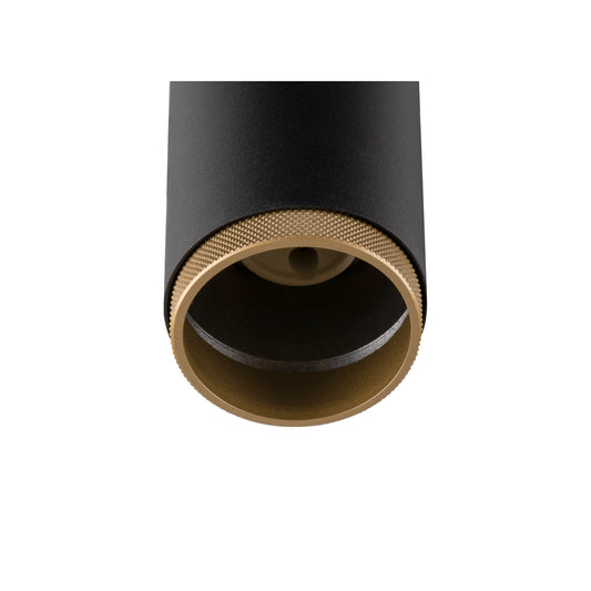 GRIP! L, 3~ Spot, zylindrisch, GU10, 1x max. 6 W, schwarz / gold