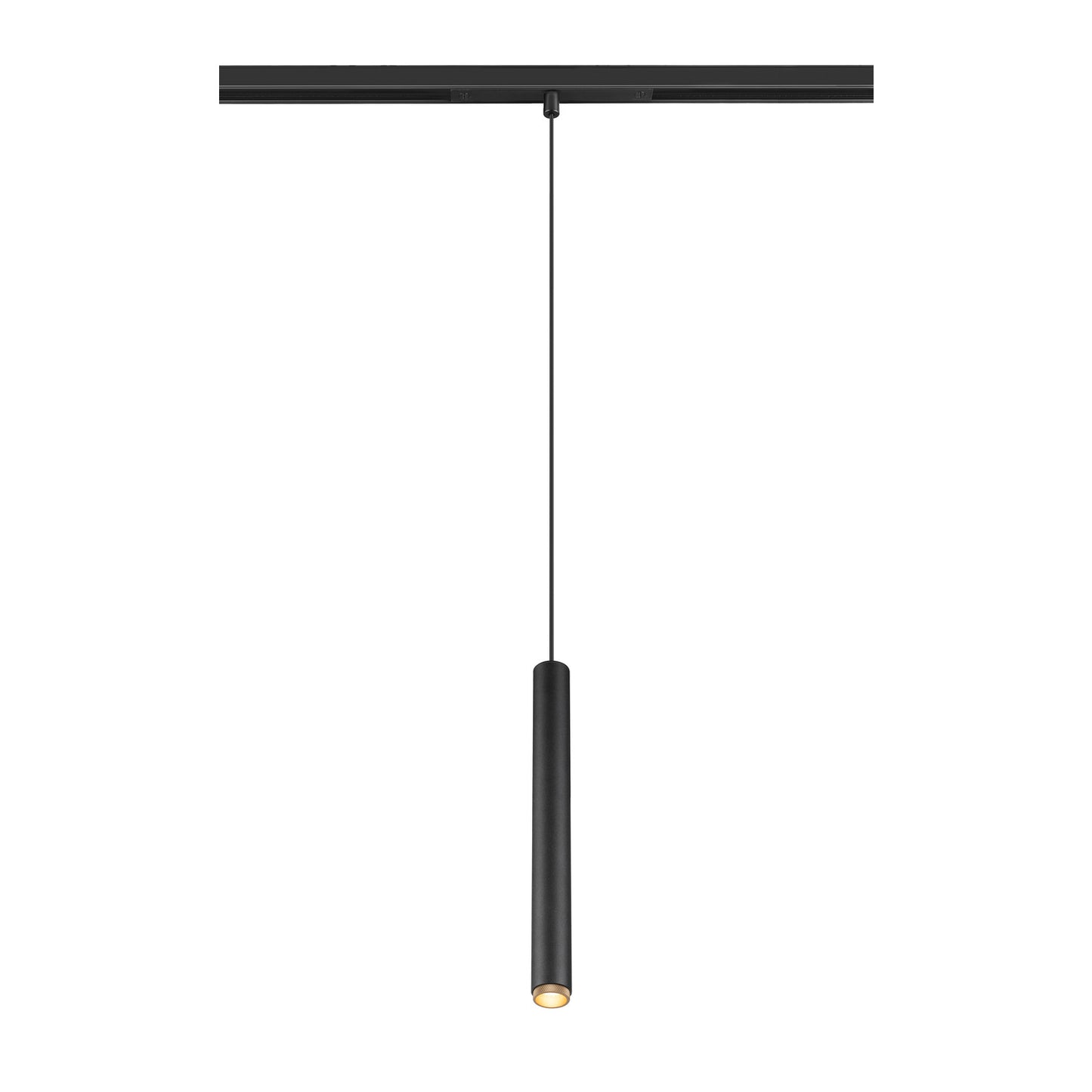 GRIP! S, 48V Pendelleuchte, Pendellänge 200 cm, 3000 K, 29°, DALI, schwarz / gold