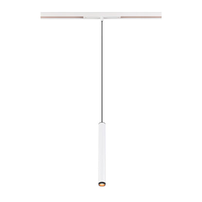 GRIP! S, 48V Pendelleuchte, Pendellänge 200 cm, 2000-3000 K, 29°, DALI, Dim-to-Warm, weiß / schwarz