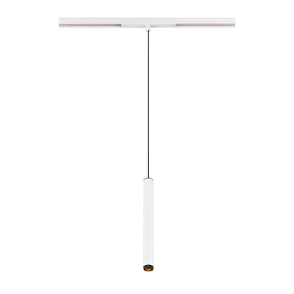 GRIP! S, 48V Pendelleuchte, Pendellänge 200 cm, 2000-3000 K, 29°, DALI, Dim-to-Warm, weiß / schwarz