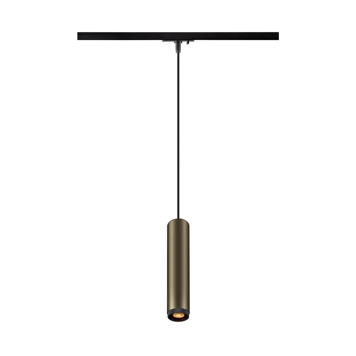 GRIP! L, 1~ Pendelleuchte, GU10, Pendellänge 200 cm, 1x max. 6 W, bronze / schwarz