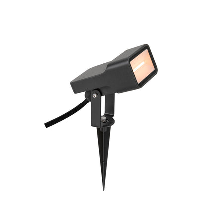 SYNA WIDE, Erdspiessleuchte, 2200 K, 115°, IP65, rund, schwarz