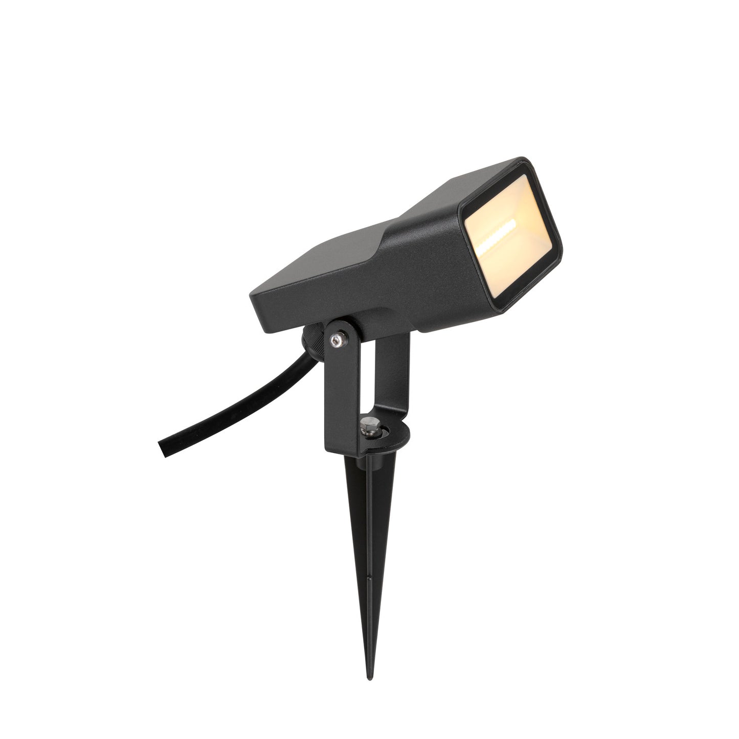 SYNA WIDE, Erdspiessleuchte, 3000 K, 115°, IP65, rund, schwarz