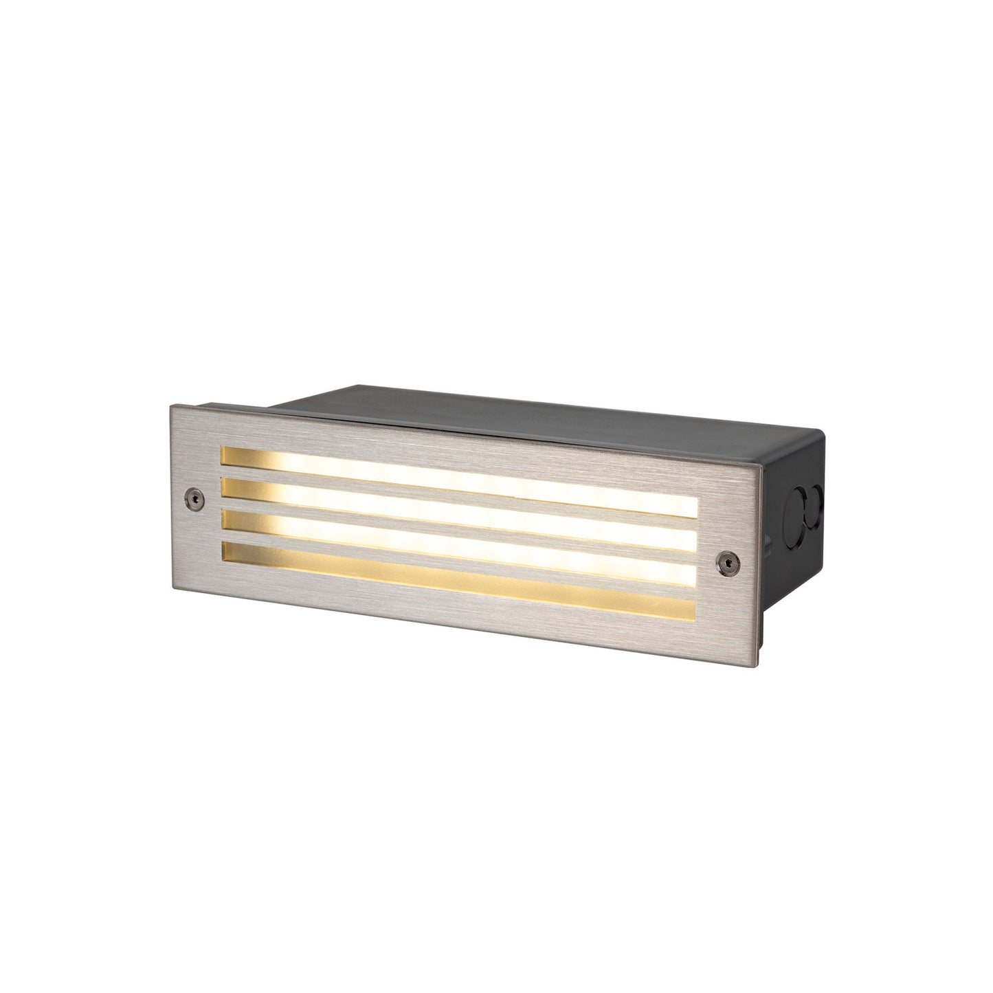 BRICK MESH, Wandeinbauleuchte, rechteckig, 3000 K, 5 W, IP55, schwarz
