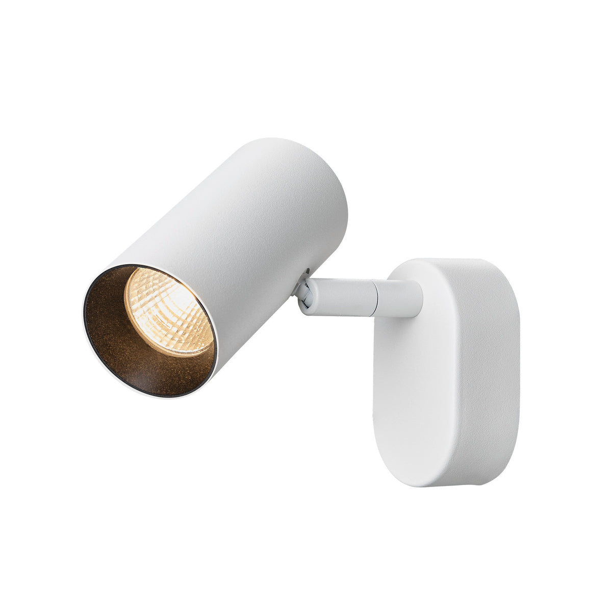 NOBLO®, Wand- und Deckenaufbauleuchte, single, rund, 2700 K, 6 W, PHASE, 32°, weiß