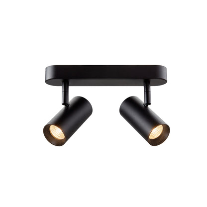 NOBLO®, Wand- und Deckenaufbauleuchte, double, rund, 2700 K, 12 W, PHASE, 32°, schwarz