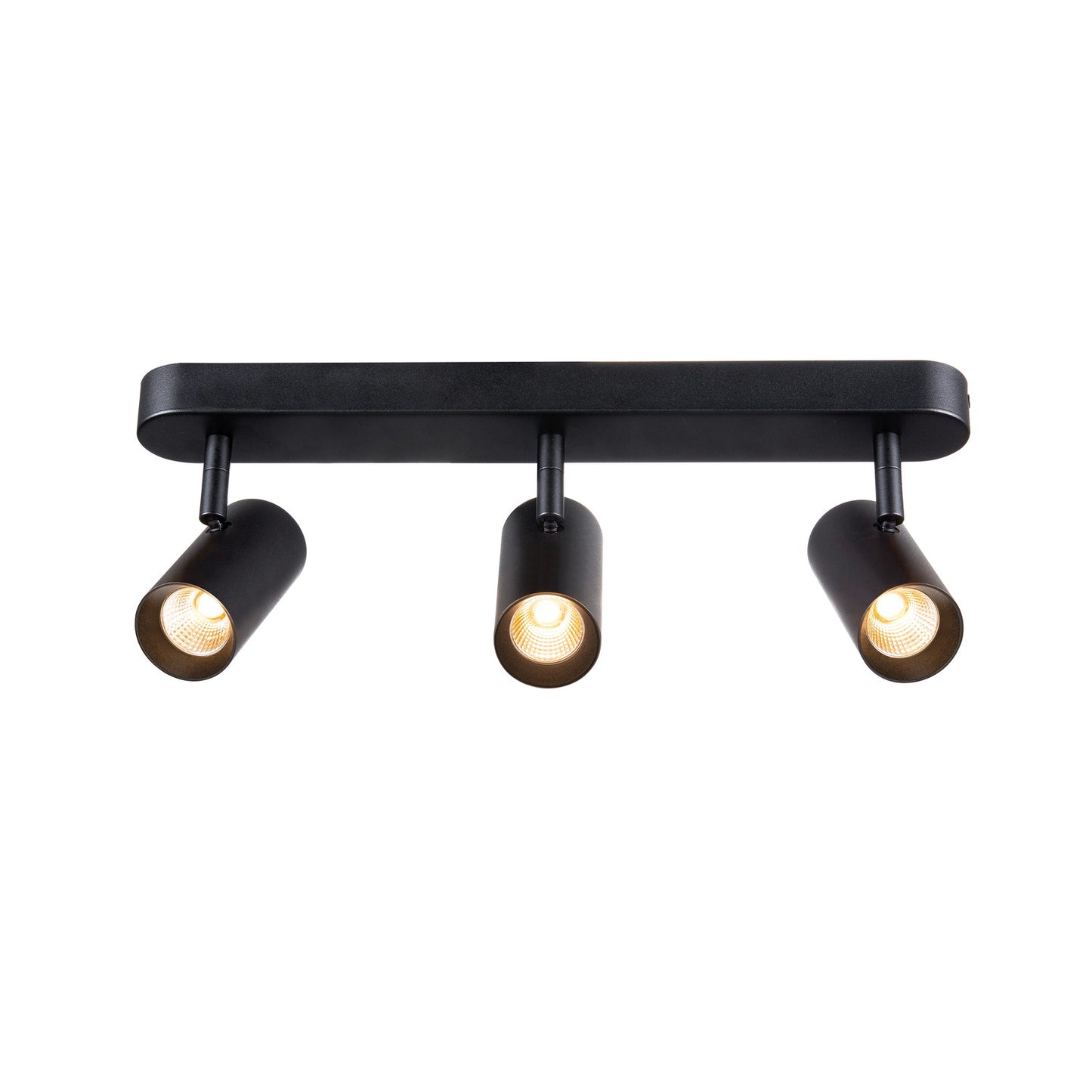 NOBLO®, Wand- und Deckenaufbauleuchte, triple, rund, 2700 K, 19 W, PHASE, 32°, schwarz