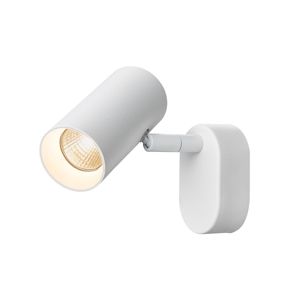 NOBLO®, Wand- und Deckenaufbauleuchte, single, rund, 2700 K, 6 W, PHASE, 32°, weiß