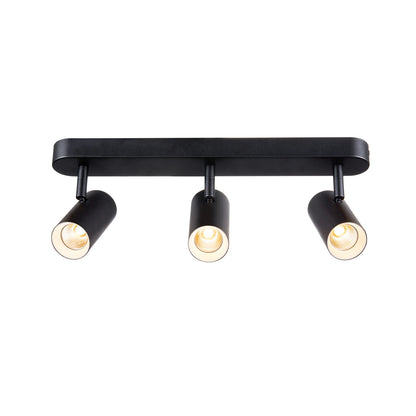 NOBLO®, Wand- und Deckenaufbauleuchte, triple, rund, 2700 K, 19 W, PHASE, 32°, schwarz
