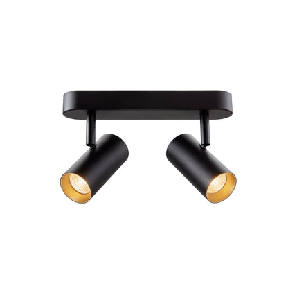 NOBLO®, Wand- und Deckenaufbauleuchte, double, rund, 2700 K, 12 W, PHASE, 32°, schwarz