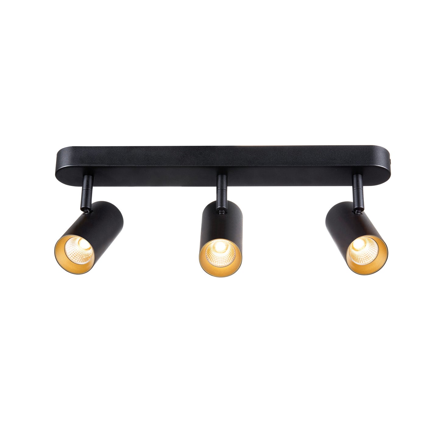 NOBLO®, Wand- und Deckenaufbauleuchte, triple, rund, 2700 K, 19 W, PHASE, 32°, schwarz