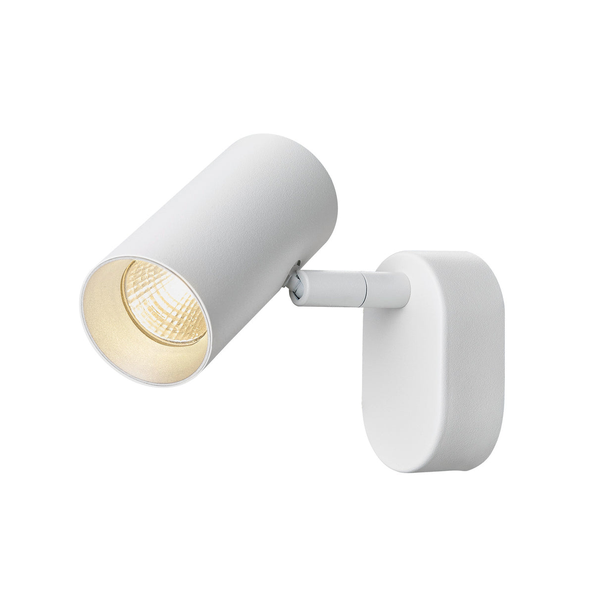 NOBLO®, Wand- und Deckenaufbauleuchte, single, rund, 2000-3000 K, 8 W, Dim-to-Warm, PHASE, 36°, weiß