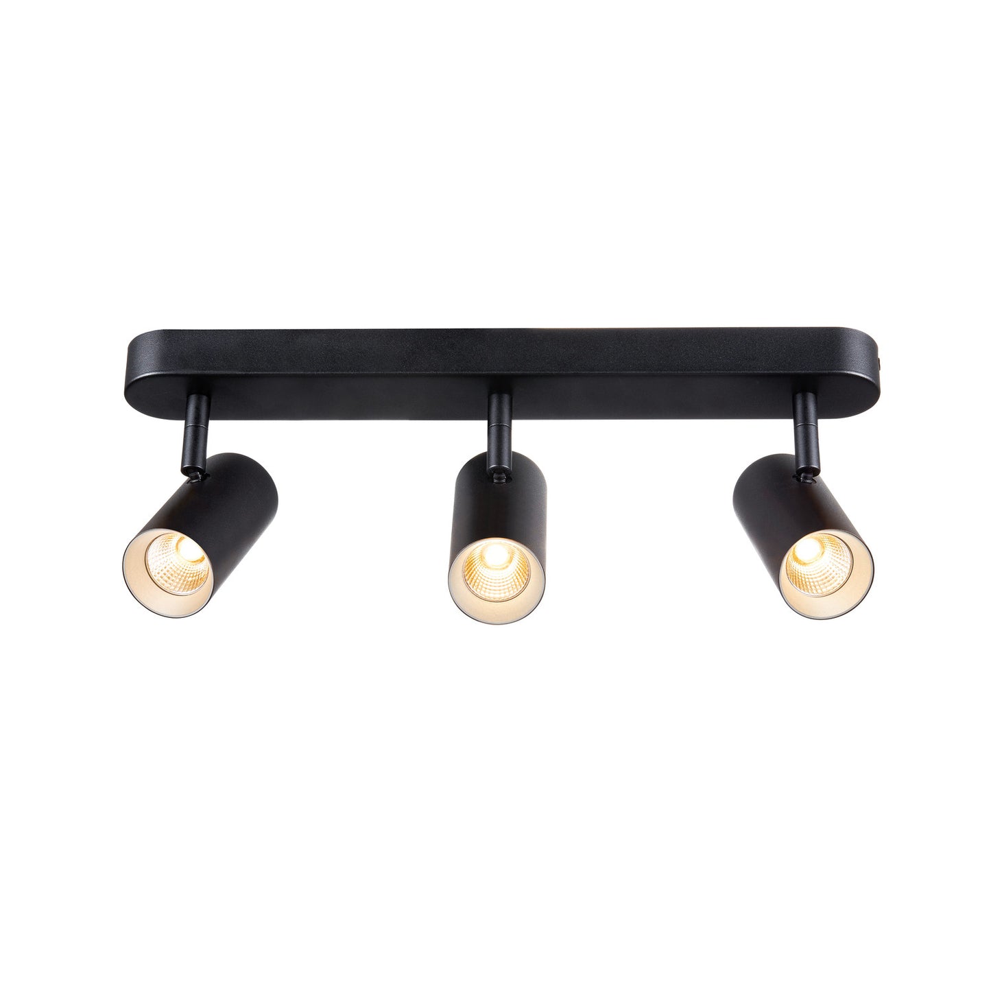 NOBLO®, Wand- und Deckenaufbauleuchte, triple, rund, 2700 K, 19 W, PHASE, 32°, schwarz