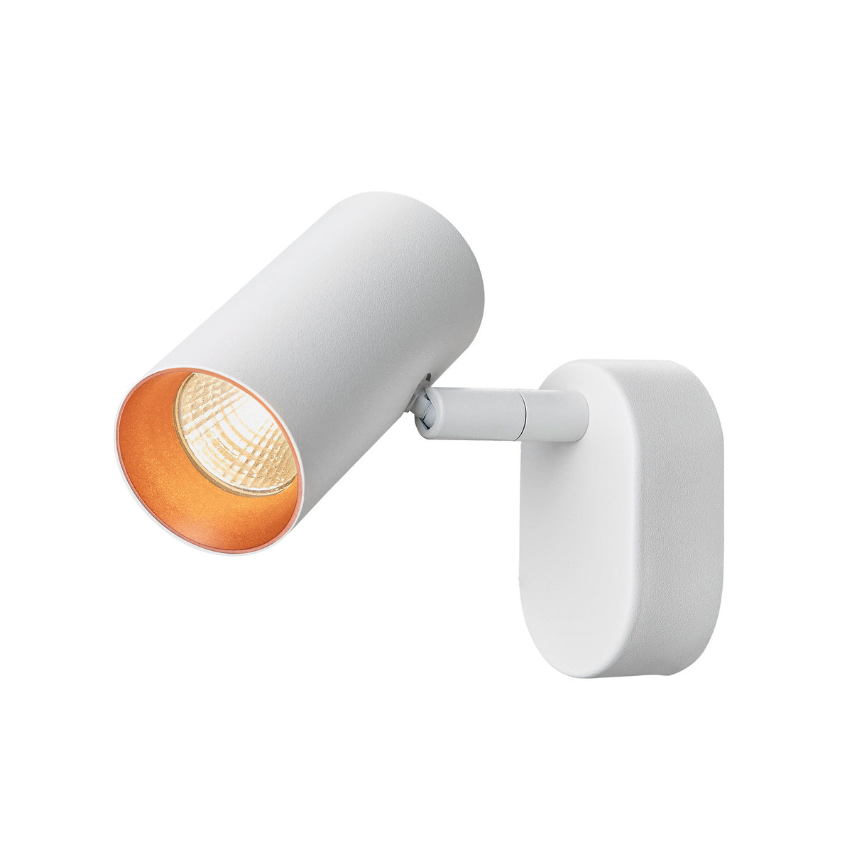 NOBLO®, Wand- und Deckenaufbauleuchte, single, rund, 2700 K, 6 W, PHASE, 32°, weiß
