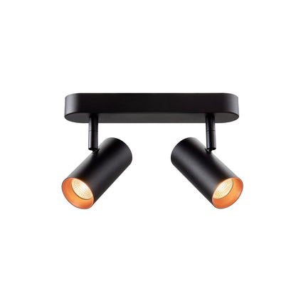 NOBLO®, Wand- und Deckenaufbauleuchte, double, rund, 2700 K, 12 W, PHASE, 32°, schwarz