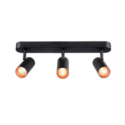 NOBLO®, Wand- und Deckenaufbauleuchte, triple, rund, 2700 K, 19 W, PHASE, 32°, schwarz