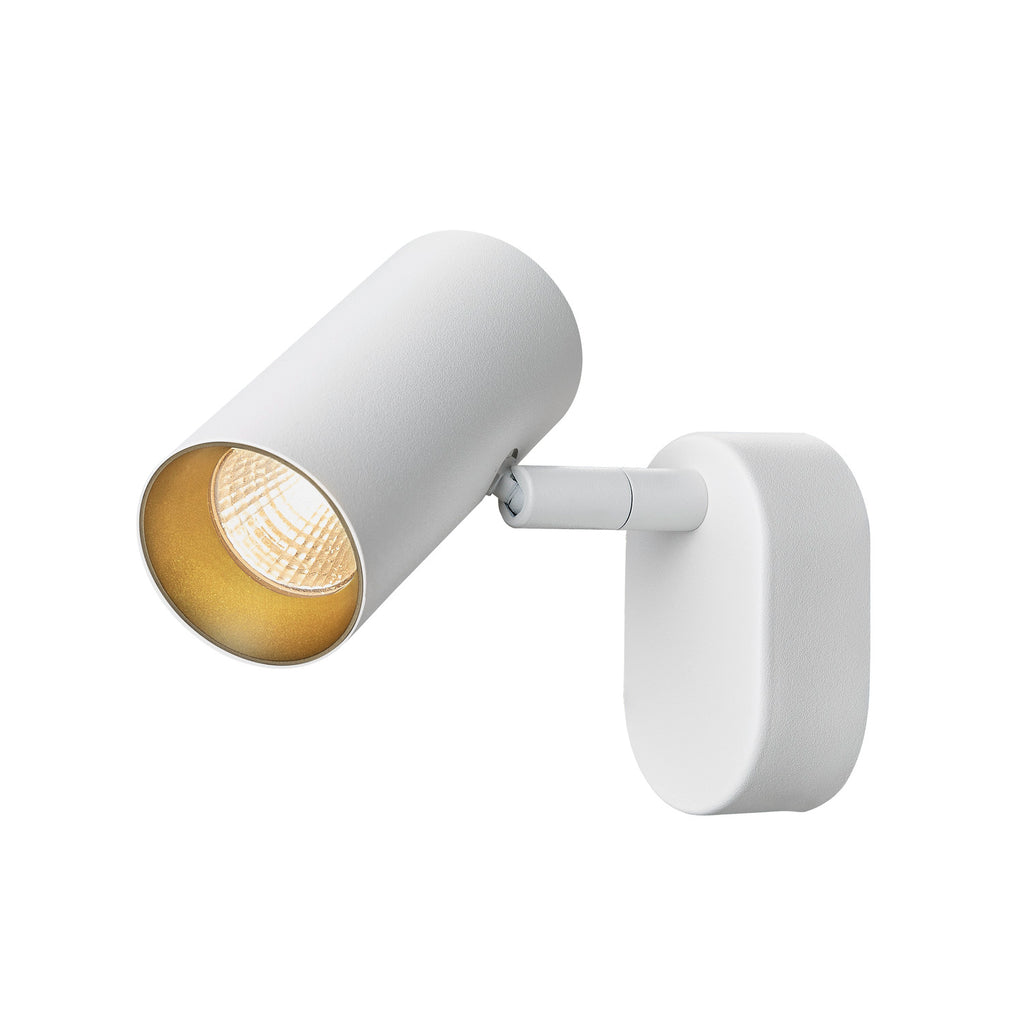 NOBLO®, Wand- und Deckenaufbauleuchte, single, rund, 2700 K, 6 W, PHASE, 32°, weiß