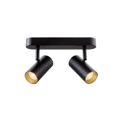 NOBLO®, Wand- und Deckenaufbauleuchte, double, rund, 2700 K, 12 W, PHASE, 32°, schwarz