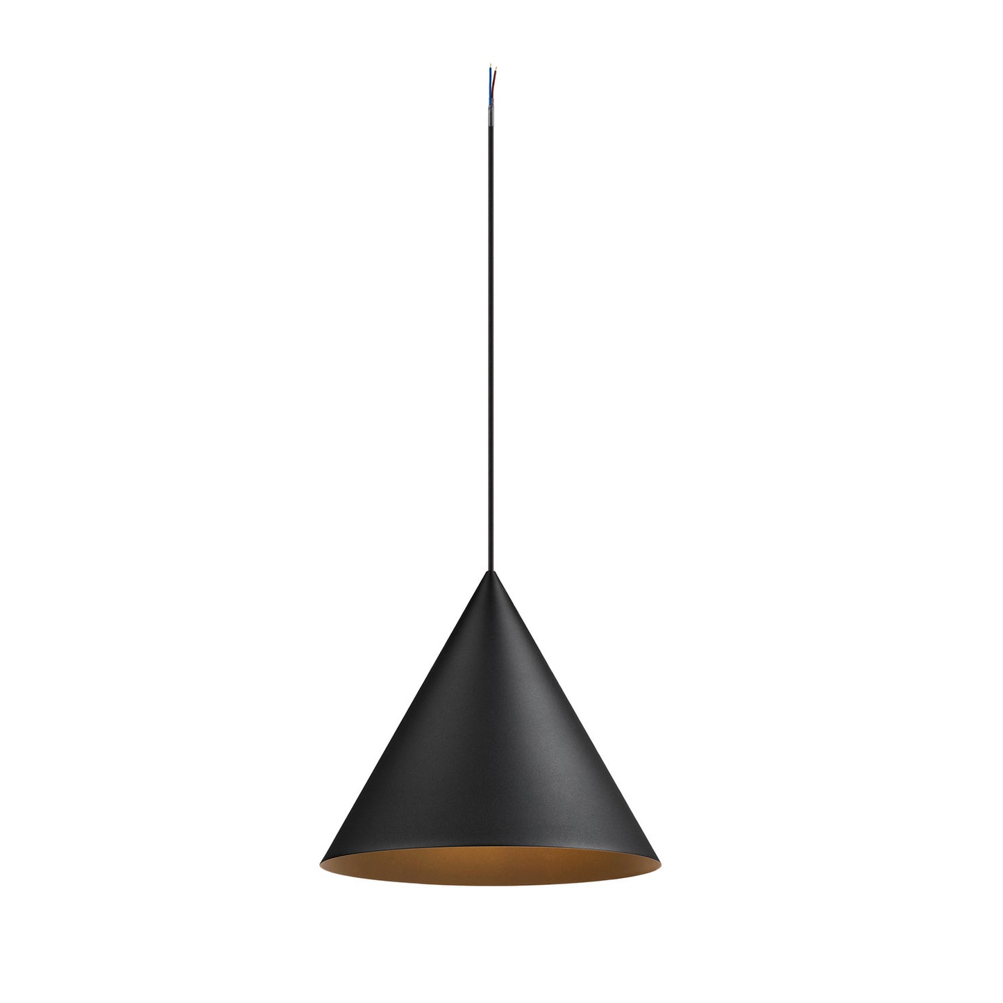 MAGICO 38, Pendelleuchte, E27, Pendellänge 180 cm, 1x max. 10 W, matt schwarz