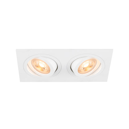 NEW TRIA® 155, Deckeneinbauleuchte, quadratisch, 2 x GU10, zweiflammig, weiß