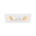 NEW TRIA® 155, Deckeneinbauleuchte, quadratisch, 2700 K, zweiflammig, PHASE, 38°, weiß