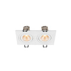 NEW TRIA® 155, Deckeneinbauleuchte, quadratisch, 2700 K, zweiflammig, PHASE, 38°, weiß