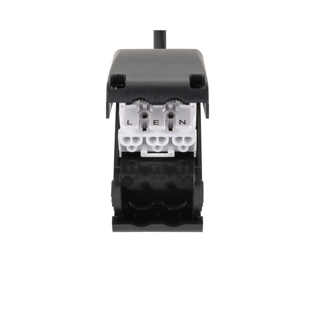 NEW TRIA® 155, Deckeneinbauleuchte, quadratisch, 2700 K, zweiflammig, PHASE, 38°, schwarz