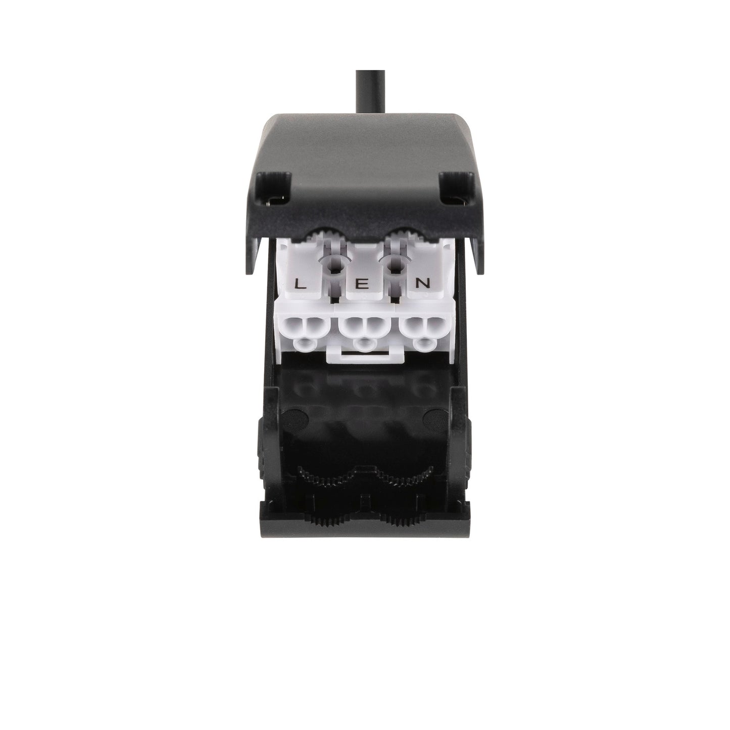 NEW TRIA® 155, Deckeneinbauleuchte, quadratisch, 3000 K, zweiflammig, PHASE, 38°, schwarz