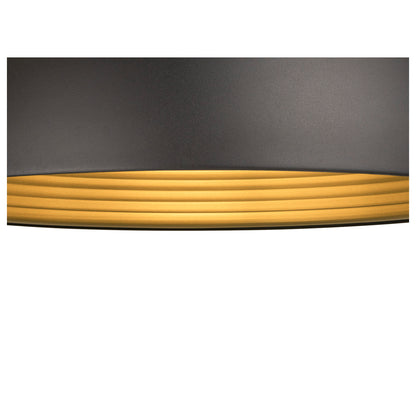 FORCHINI M 50, Pendelleuchte, E27, Pendellänge 150 cm, 1x max. 40 W, matt schwarz / matt gold
