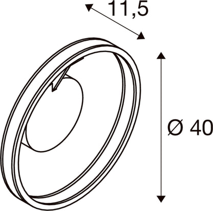 ONE, Wand- und Deckenaufbauleuchte, rund, 2700/3000 K, 14 W, PHASE, 130°, messing