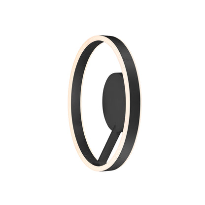 ONE, Wand- und Deckenaufbauleuchte, rund, 2700/3000 K, 14 W, PHASE, 130°, schwarz