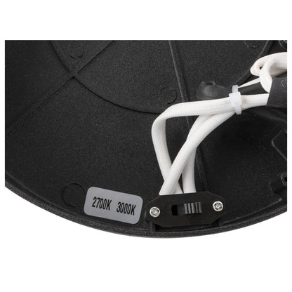 ONE, Wand- und Deckenaufbauleuchte, rund, 2700/3000 K, 14 W, PHASE, 130°, schwarz