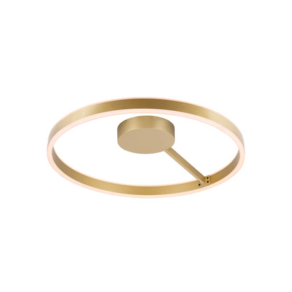 ONE, Wand- und Deckenaufbauleuchte, rund, 2700/3000 K, 23 W, PHASE, 130°, messing