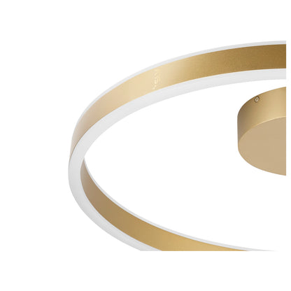 ONE, Wand- und Deckenaufbauleuchte, rund, 2700/3000 K, 23 W, PHASE, 130°, messing