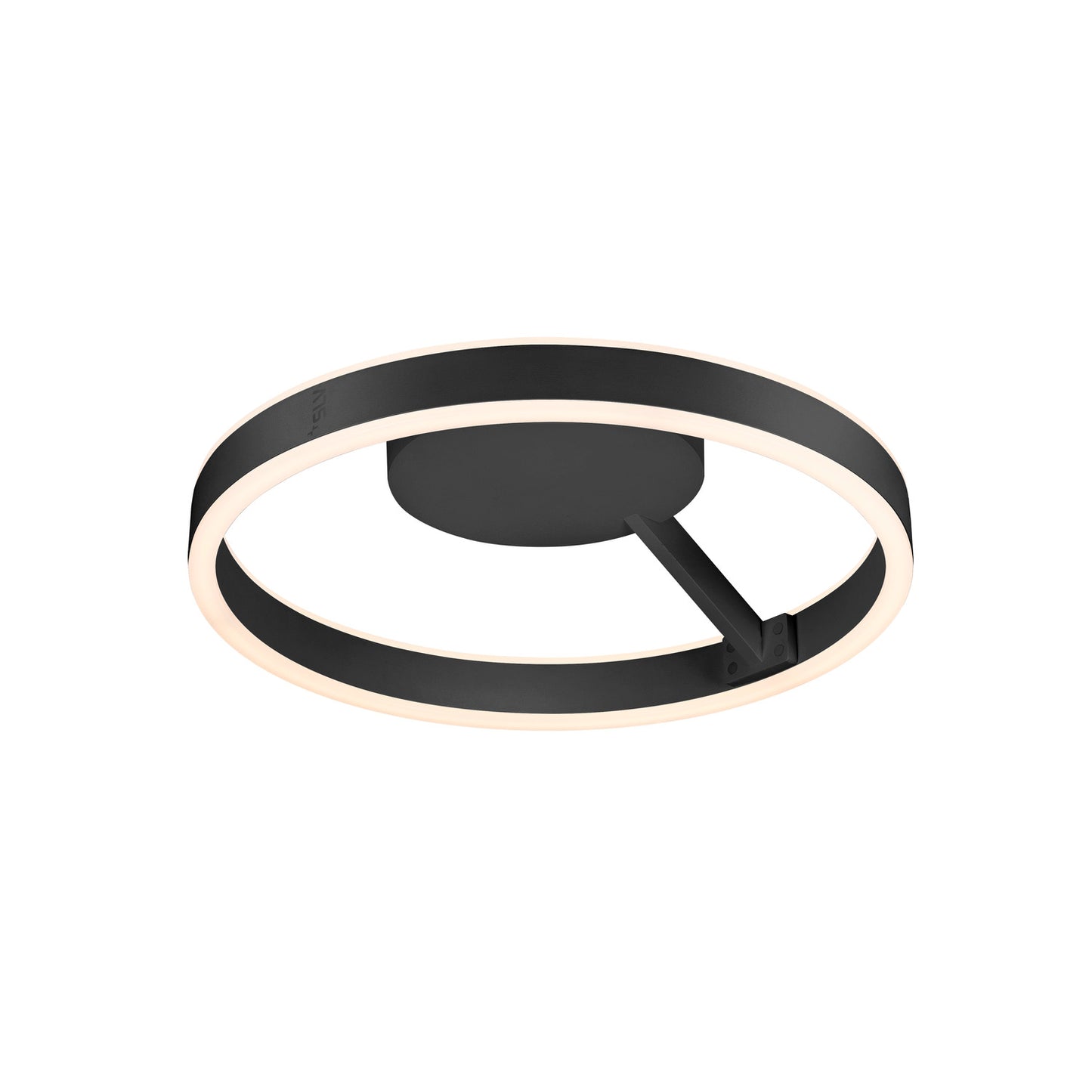 ONE, Wand- und Deckenaufbauleuchte, rund, 2700/3000 K, 14 W, DALI, Touch, 130°, schwarz
